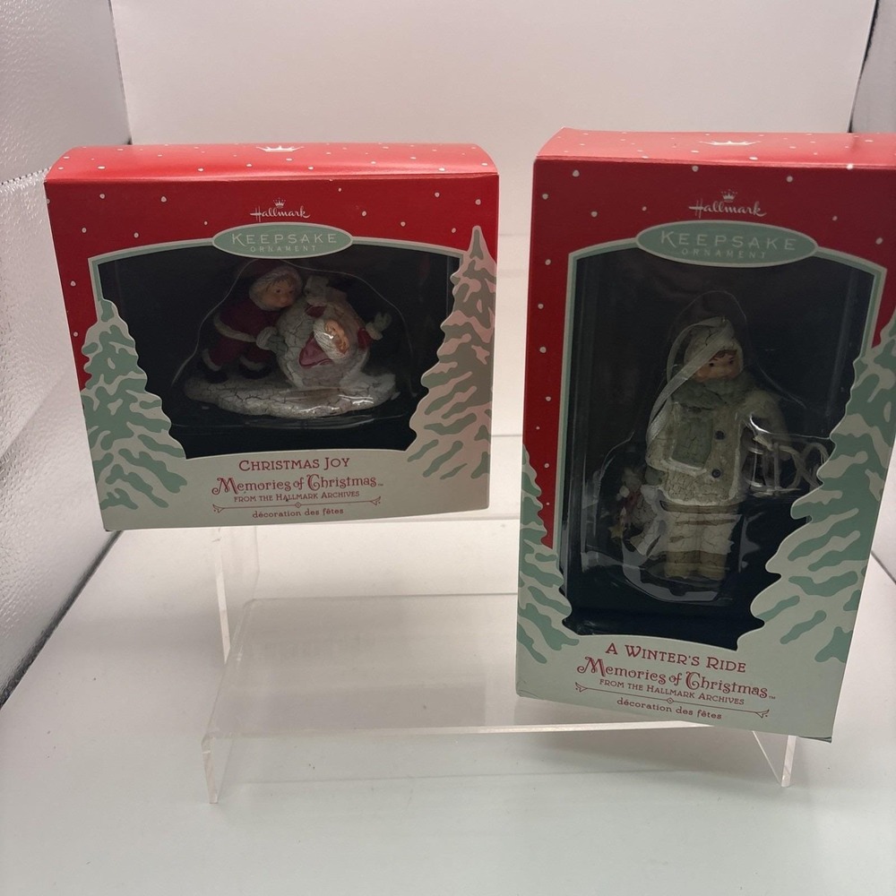 Hallmark~Memories Of Christmas~Christmas Joy and A Winter's Ride~2002